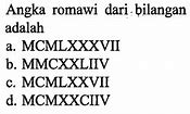 Bilangan Romawi 109 Adalah